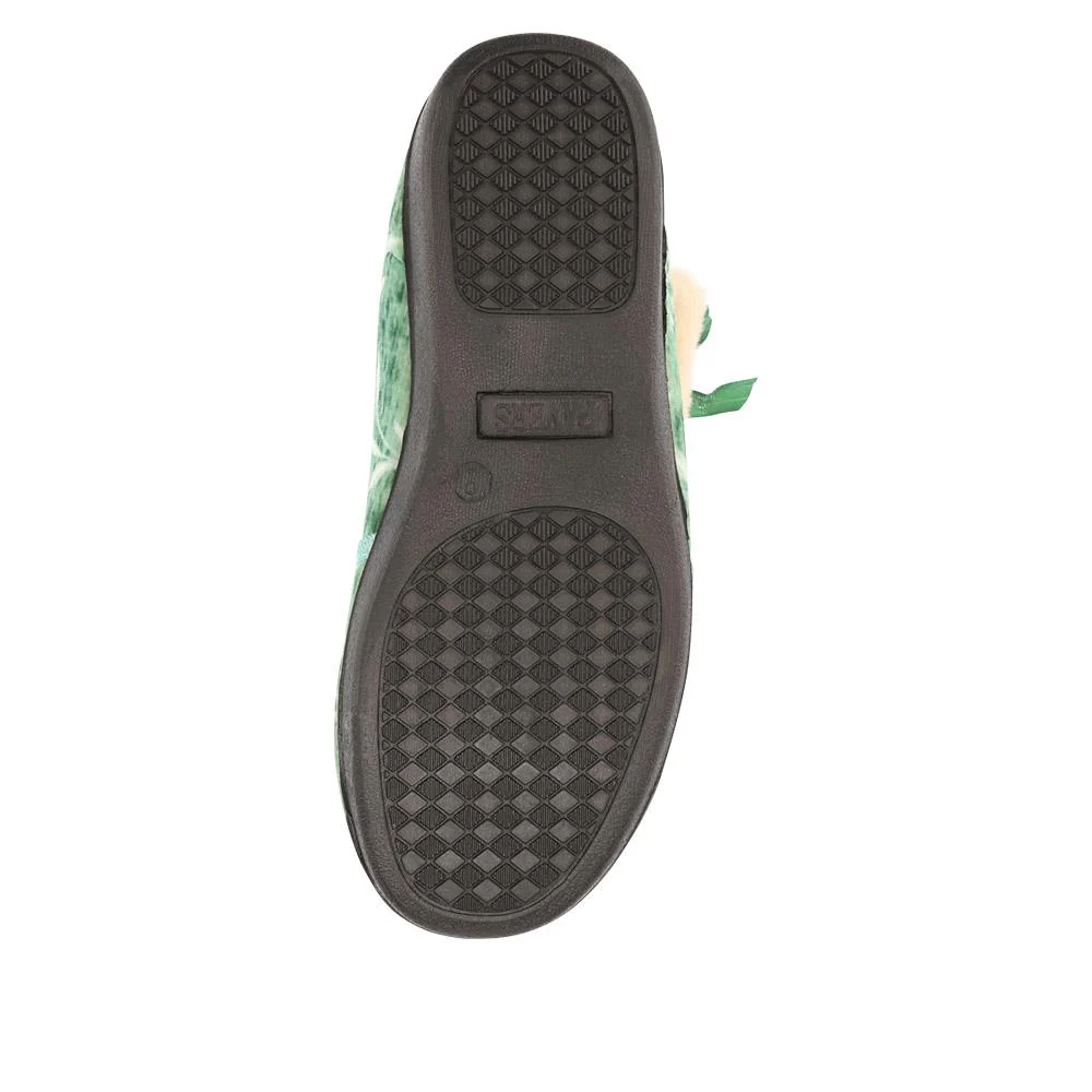 Warm-Lined Touch-Fasten Slippers - QINGD40002 / 326 582 - Green - Image 5