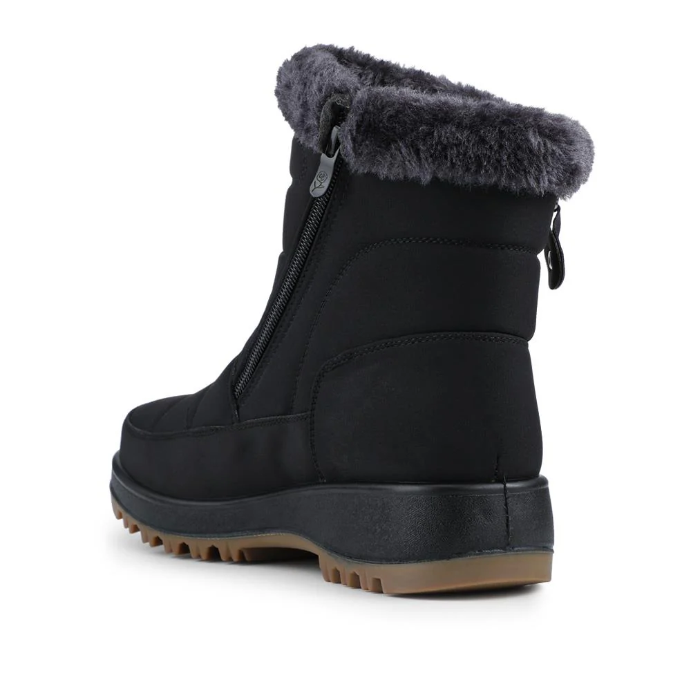Warm Lined Twin Zip Weather Boots - ACADE42000 / 328 503 - Black - Image 3
