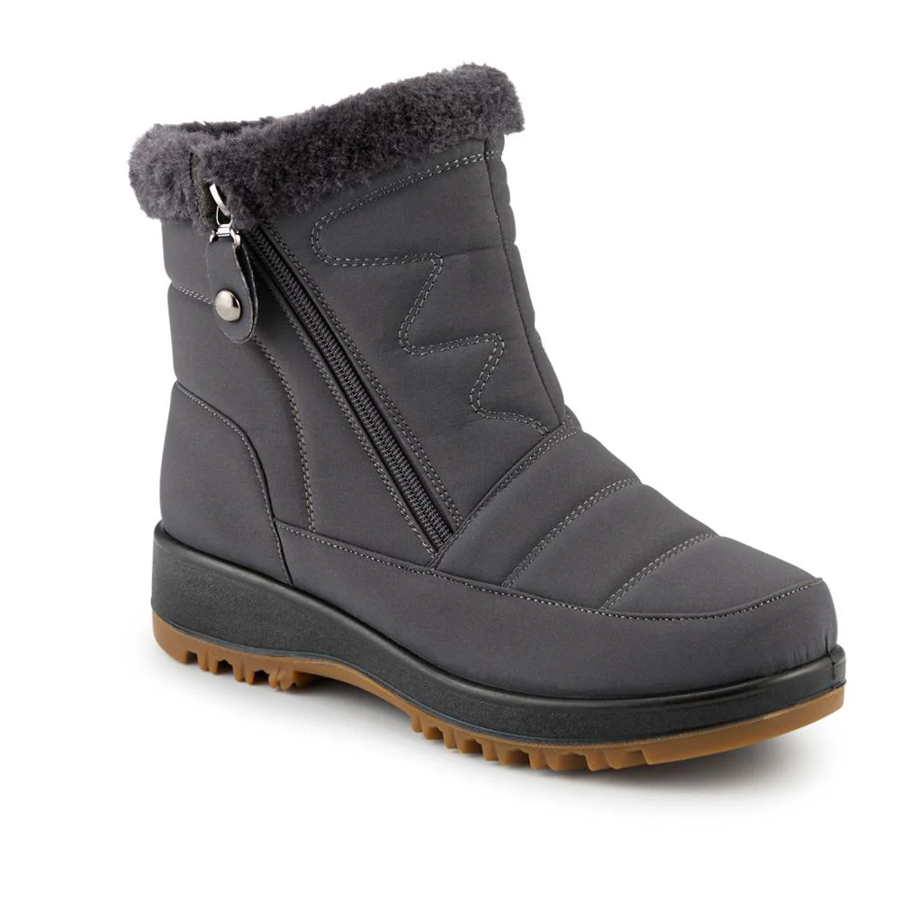 Warm Lined Twin Zip Weather Boots - ACADE42000 / 328 503 - Grey