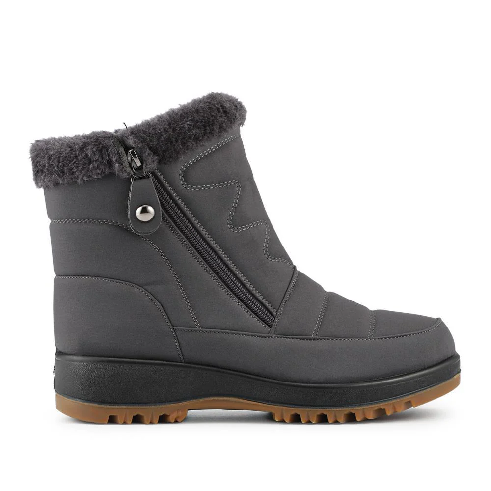 Warm Lined Twin Zip Weather Boots - ACADE42000 / 328 503 - Grey - Image 2