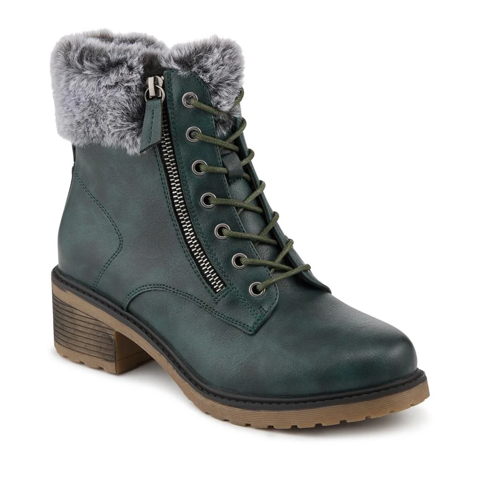 Warm Lined Zip Up Casual Boots - WBINS42040 / 328 476 - Image 3