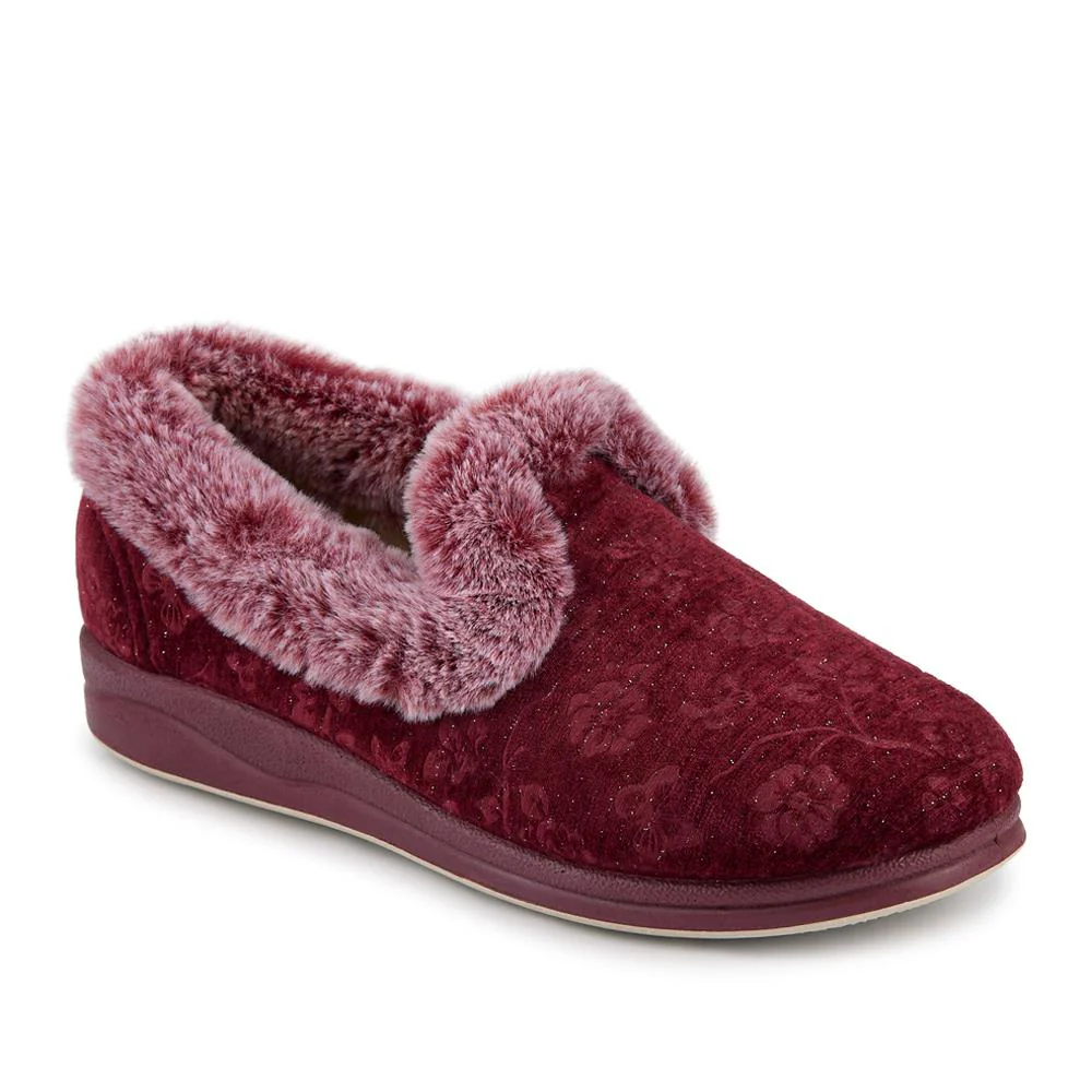 Warm Memory Foam Velour Slippers - QING42003 / 327 931 - Image 3