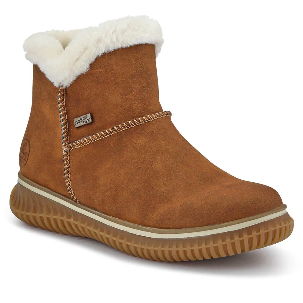 Warm Slip-On Boots - RKR40523 / 326 100 - Tan