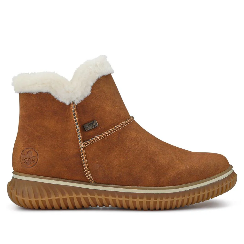 Warm Slip-On Boots - RKR40523 / 326 100 - Tan - Image 2