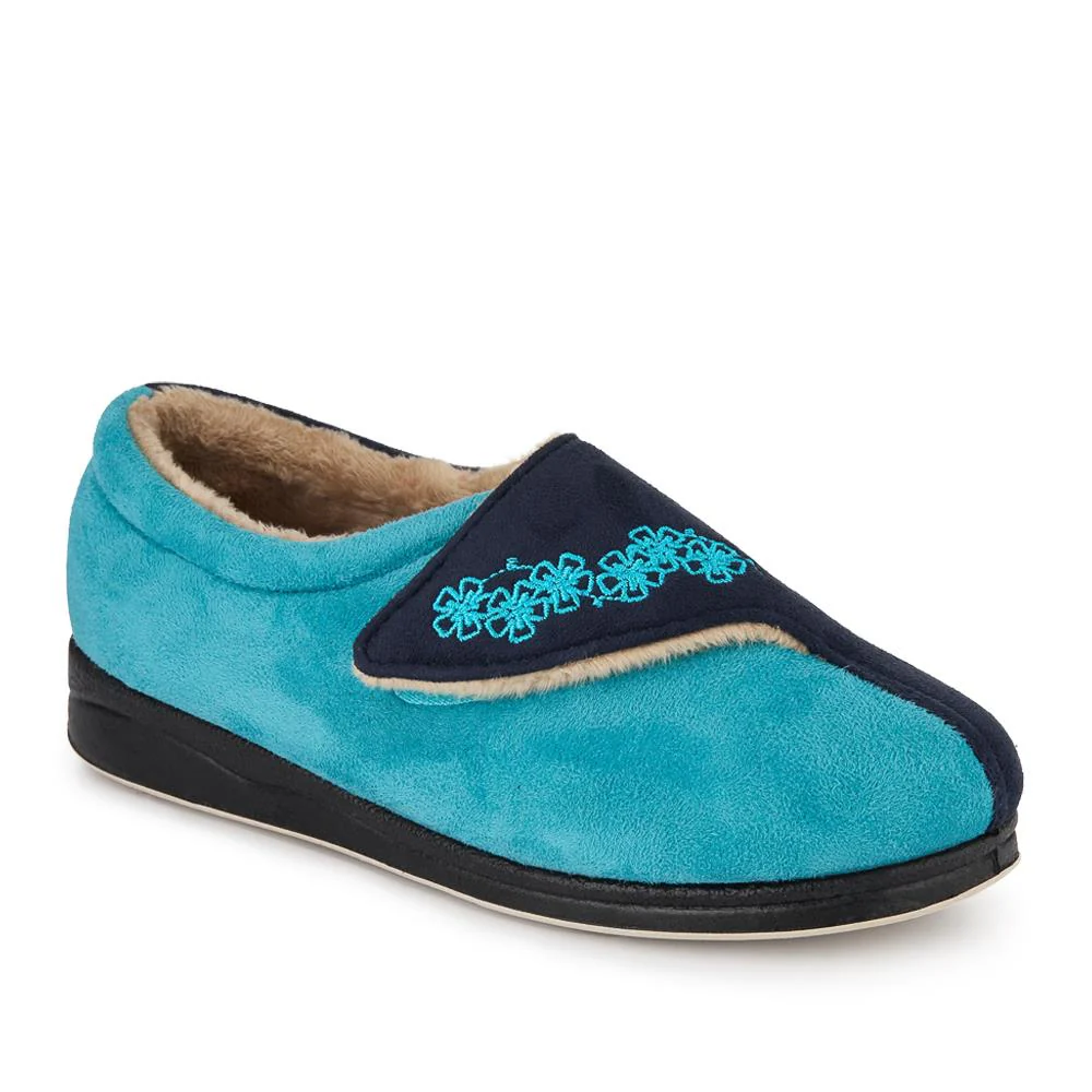 Warm Touch-Fasten Slippers - PADQIN41006 / 327 442 - Navy