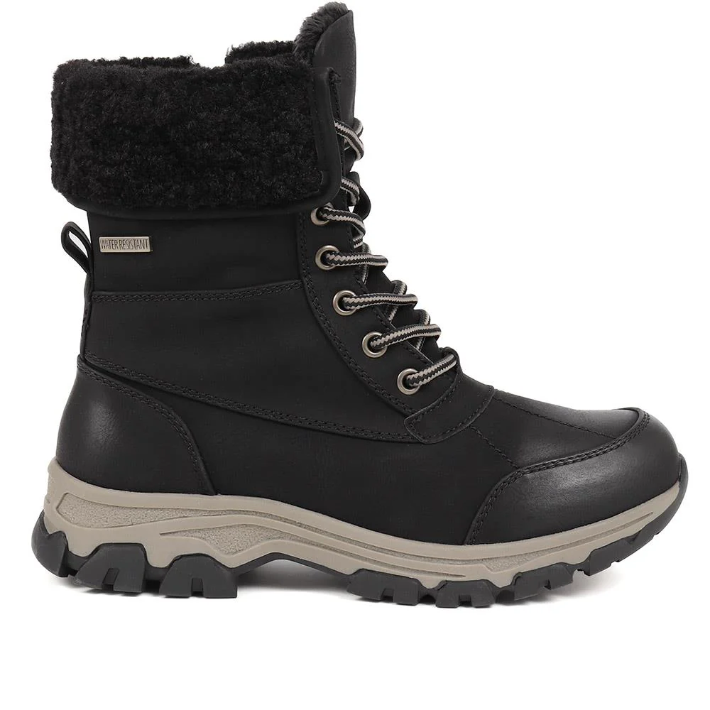 Water-Resistant Weather Boots - WOIL38036 / 324 571 - Black - Image 2