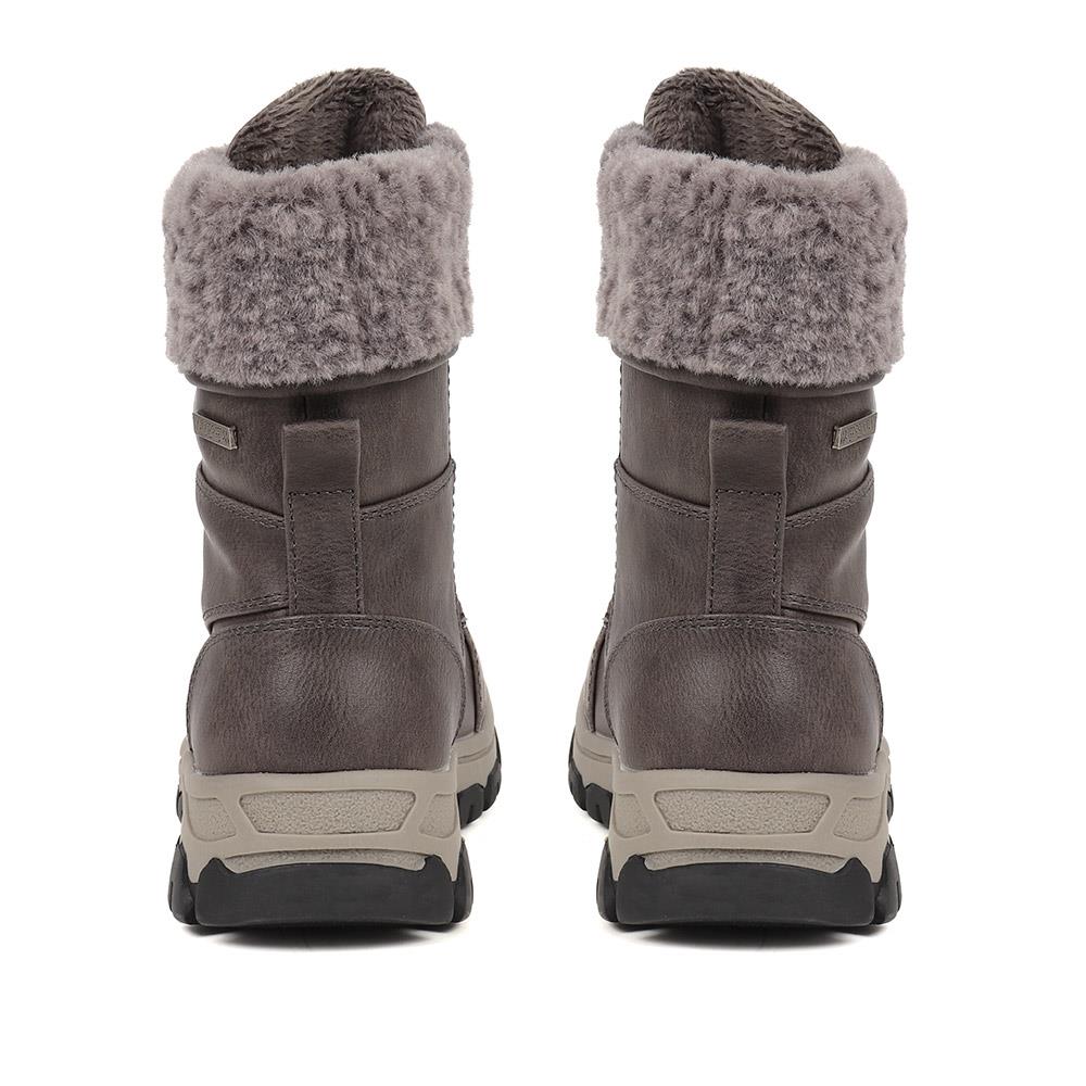 Water-Resistant Weather Boots - WOIL38036 / 324 571 - Grey - Image 3