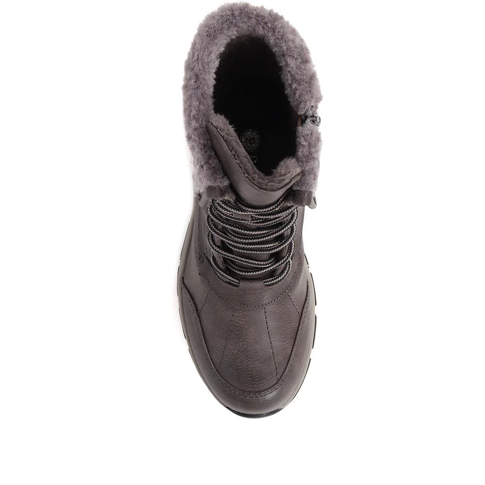 Water-Resistant Weather Boots - WOIL38036 / 324 571 - Grey - Image 5