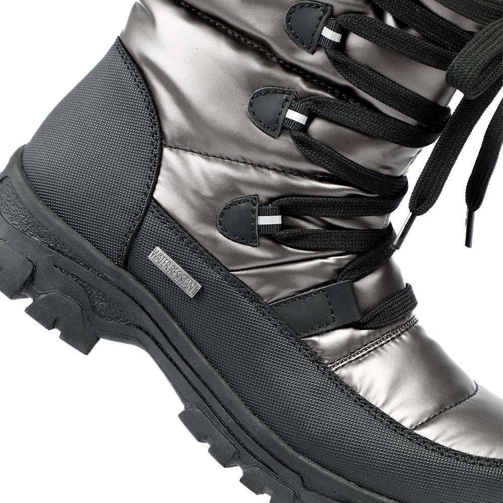 Water Resistant Wide Fit Reflective Weather Boots - WOIL40068 / 326 385 - Pewter - Image 5