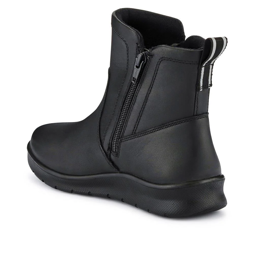 Waterproof Leather Ankle Boots - GOOD40003 / 326 468 - Black - Image 3