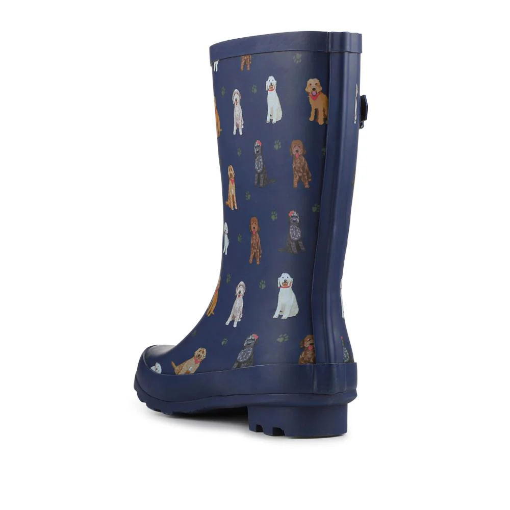 Waterproof Dog Wellies - JDE42001 / 328 488 - Navy Multi - Image 2
