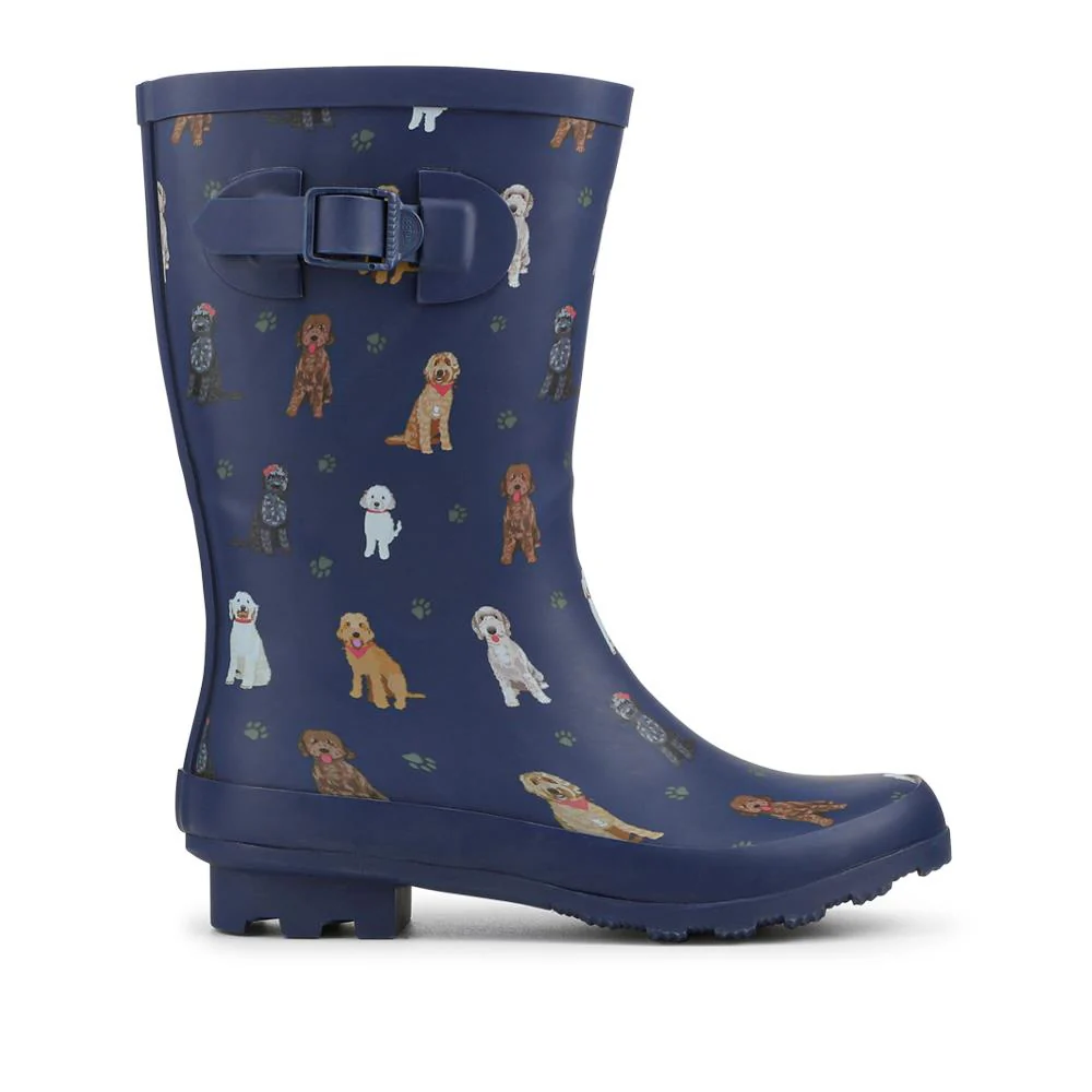 Waterproof Dog Wellies - JDE42001 / 328 488 - Navy Multi - Image 3