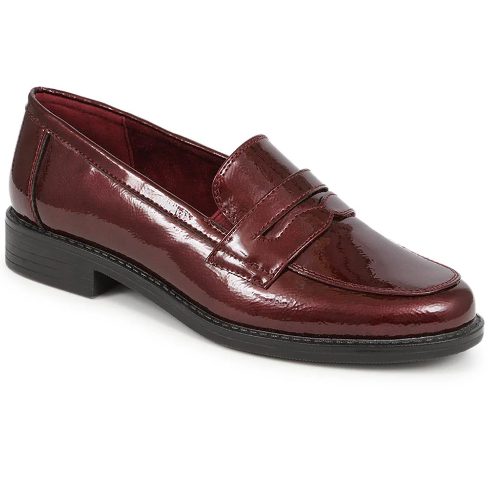 Slip-On Patent Loafers - WBINS40089 / 325 988 - Burgundy Patent