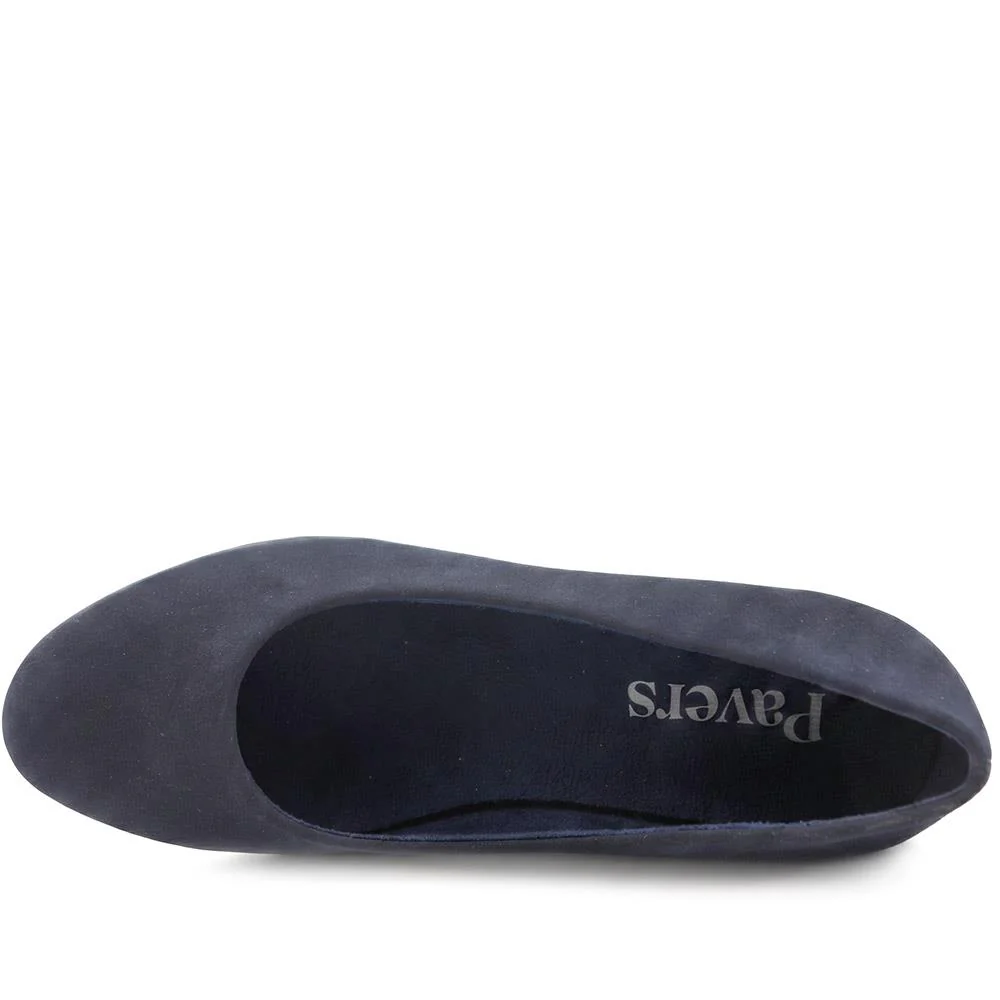 Wedge Heel Espadrille Trim Pumps - WBINS43009 / 329 176 - Navy - Image 5