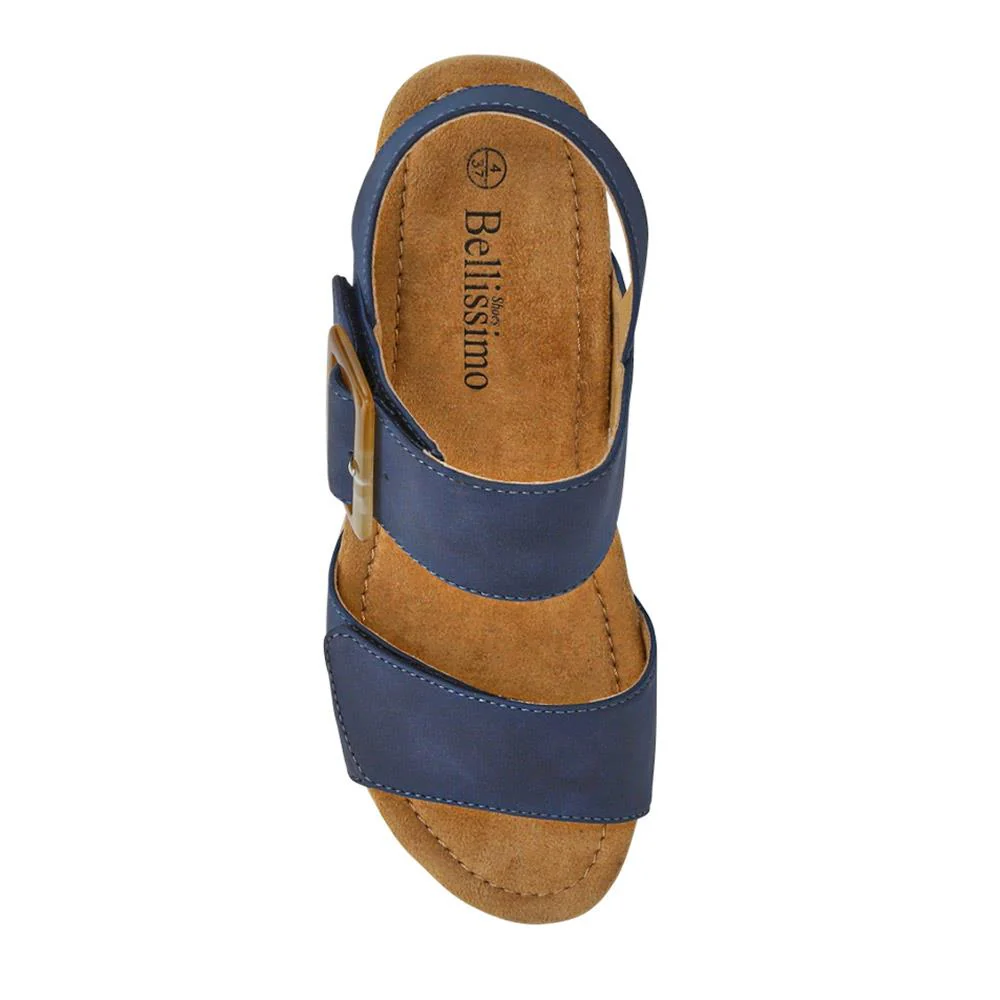 Wedge-Heeled Espadrilles - BELWBINS41056 / 327 236 - Navy - Image 4