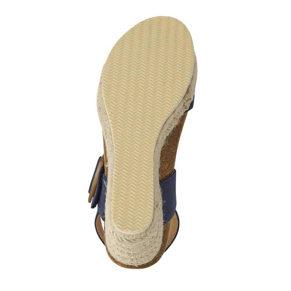 Wedge-Heeled Espadrilles - BELWBINS41056 / 327 236 - Navy - Image 6
