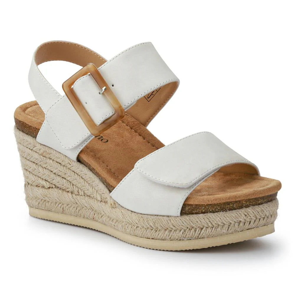 Wedge-Heeled Espadrilles - BELWBINS41056 / 327 236 - White