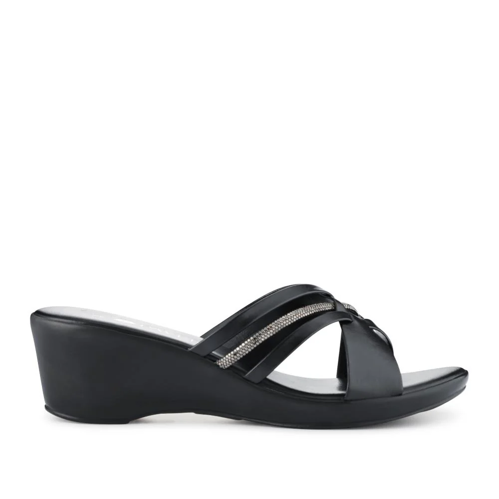 Wedge-Heeled Mules - NUOV41002 / 327 461 - Black - Image 2
