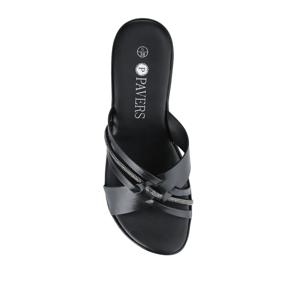 Wedge-Heeled Mules - NUOV41002 / 327 461 - Black - Image 6
