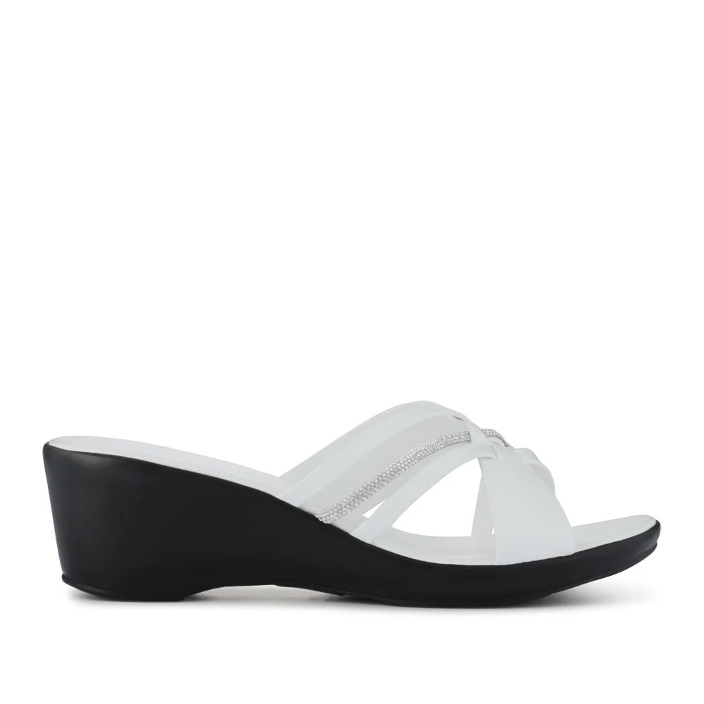 Wedge-Heeled Mules - NUOV41002 / 327 461 - White - Image 2