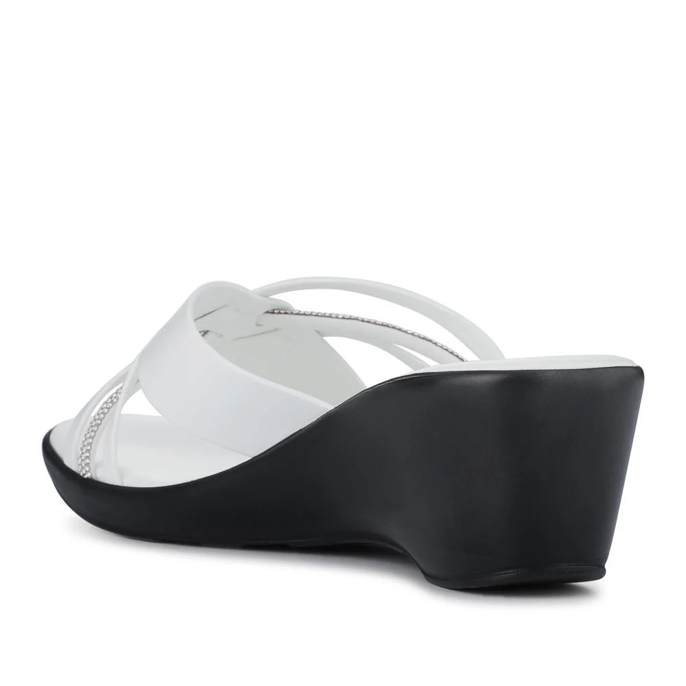 Wedge-Heeled Mules - NUOV41002 / 327 461 - White - Image 3