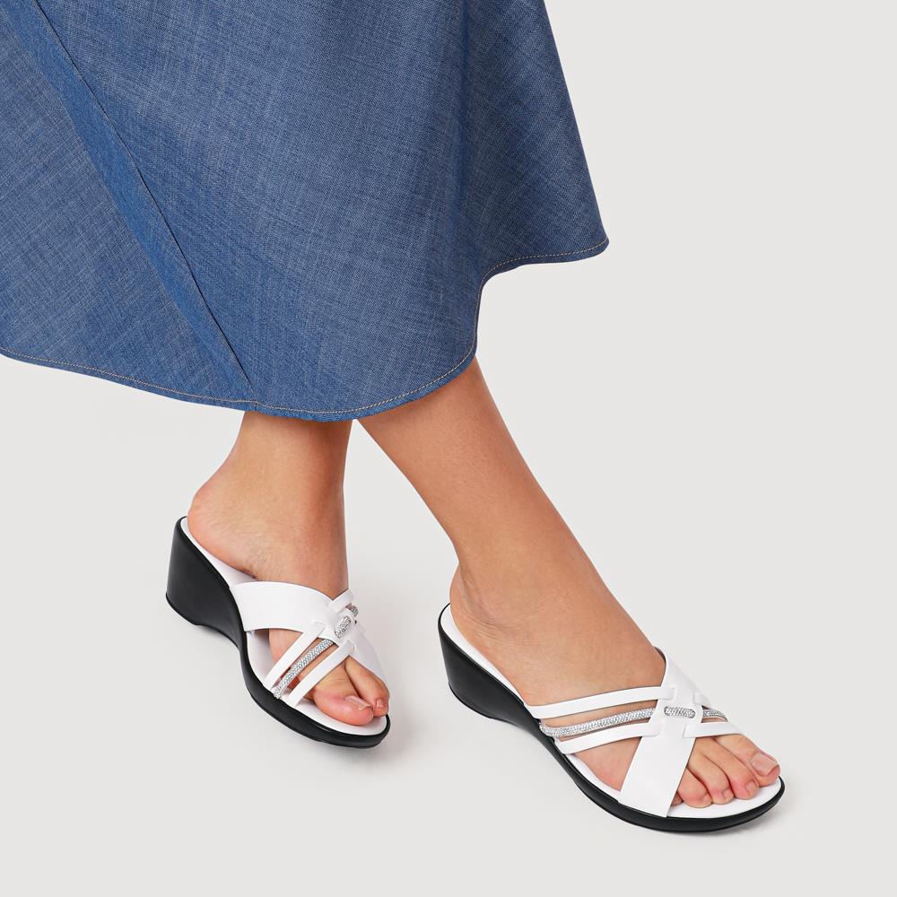 Wedge-Heeled Mules - NUOV41002 / 327 461 - White - Image 5