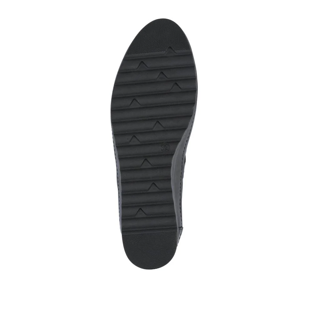 Wedge-Heeled Smart Mary Janes - TELOO42000 / 327 922 - Black - Image 4