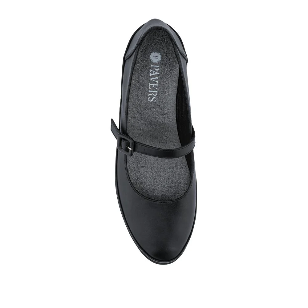 Wedge-Heeled Smart Mary Janes - TELOO42000 / 327 922 - Black - Image 6