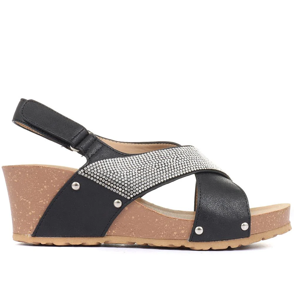 Wedge Sandals - BELBAIZH29028 / 315 399 - Black - Image 2