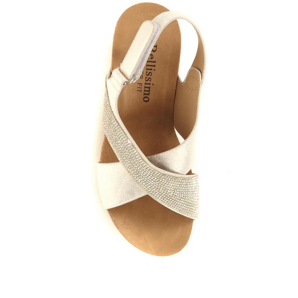 Wedge Sandals - BELBAIZH29028 / 315 399 - Silver - Image 4