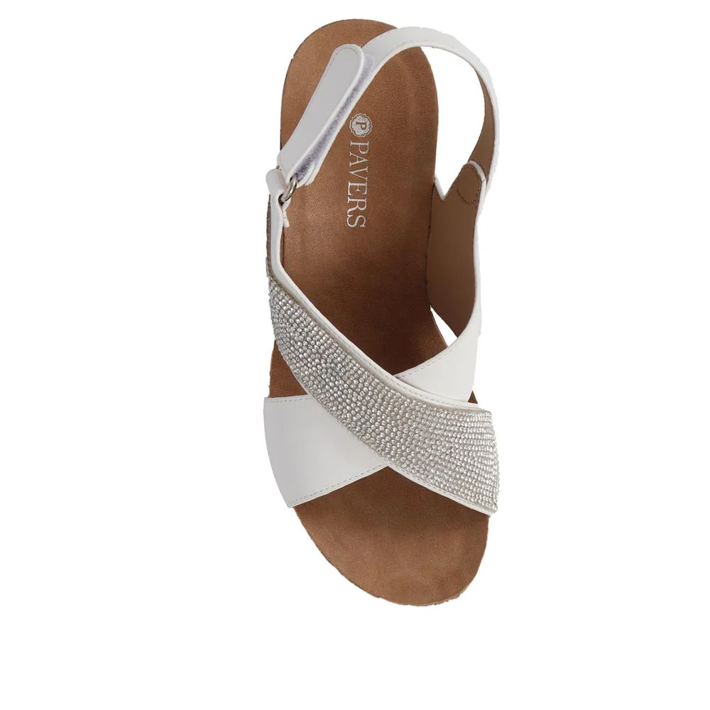 Wedge Sandals - BELBAIZH29028 / 315 399 - White - Image 5