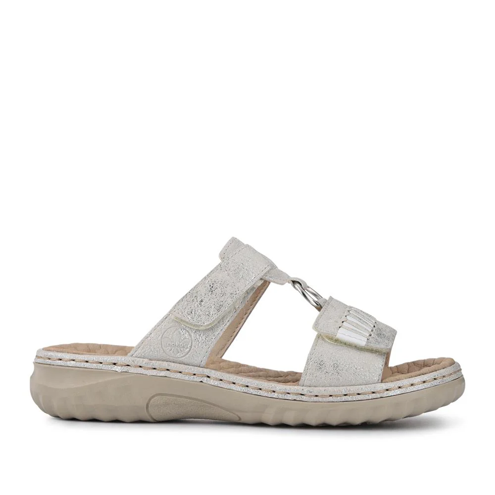 Wedge Touch-Fasten Sandals - RKR41549 / 327 295 - Silver - Image 2
