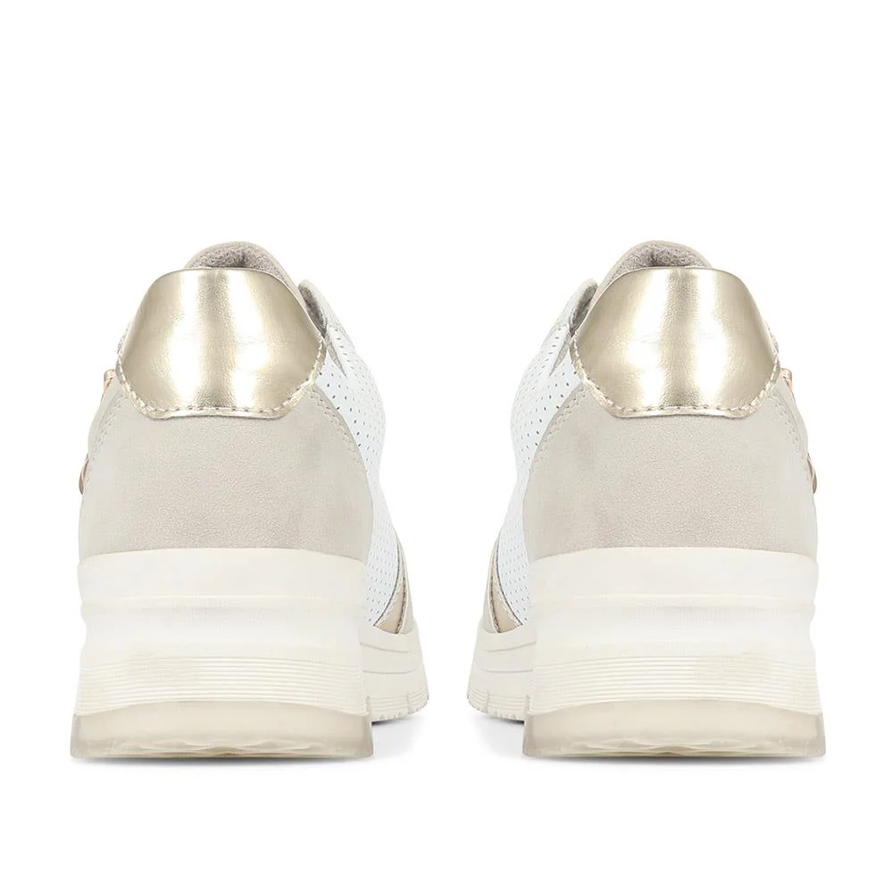 Wedge Trainers - BELWBINS35055 / 321 513 - Beige - Image 3