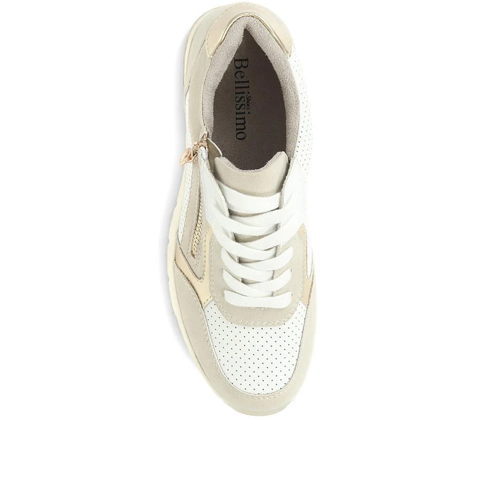 Wedge Trainers - BELWBINS35055 / 321 513 - Beige - Image 4