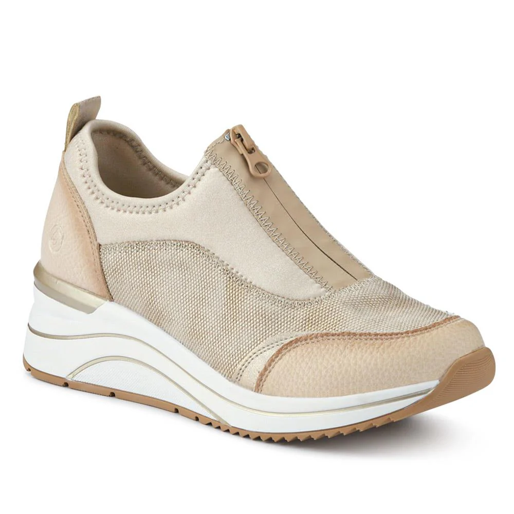 Wedged Slip-On Trainers - DRS40500 / 325 665 - Cream
