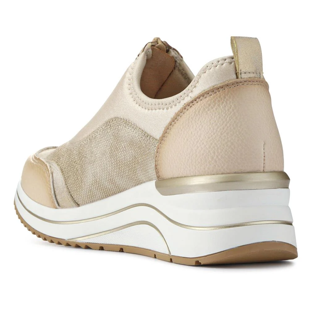 Wedged Slip-On Trainers - DRS40500 / 325 665 - Cream - Image 3