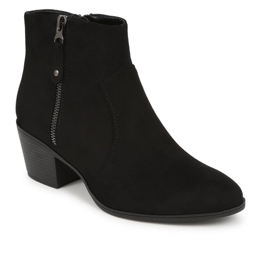 Western-Heeled Ankle Boots - SANYI40001 / 325 935 - Black