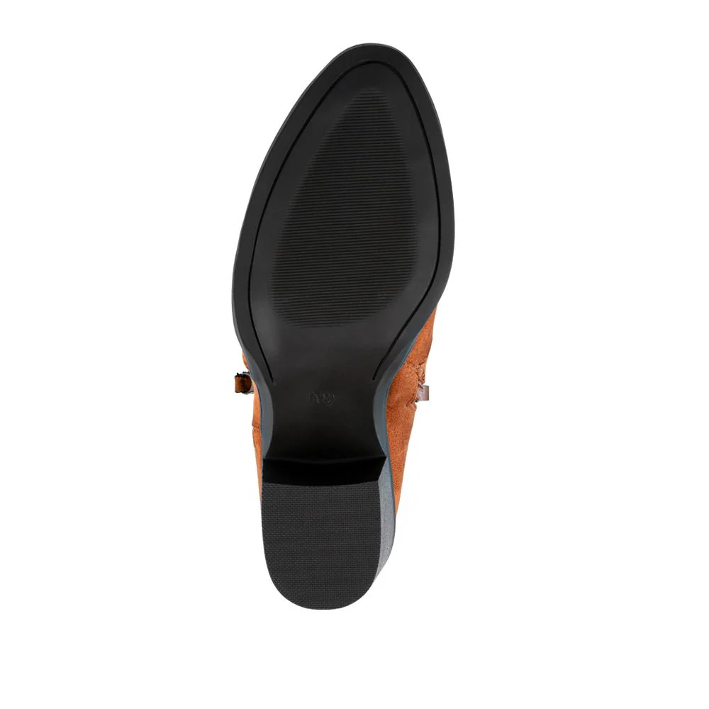 Western-Heeled Ankle Boots - SANYI40001 / 325 935 - Tan - Image 6