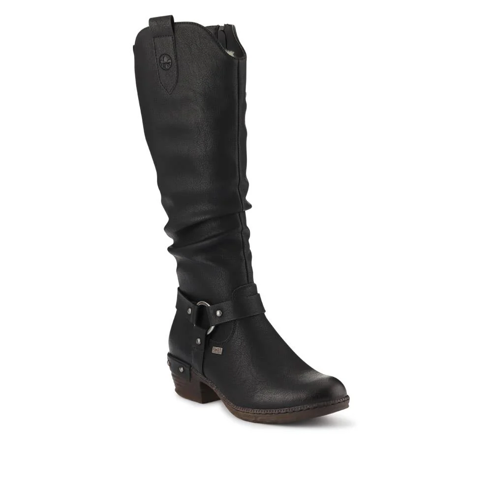 Western-Heeled Long Boots - RKR40525 / 326 087 - Black