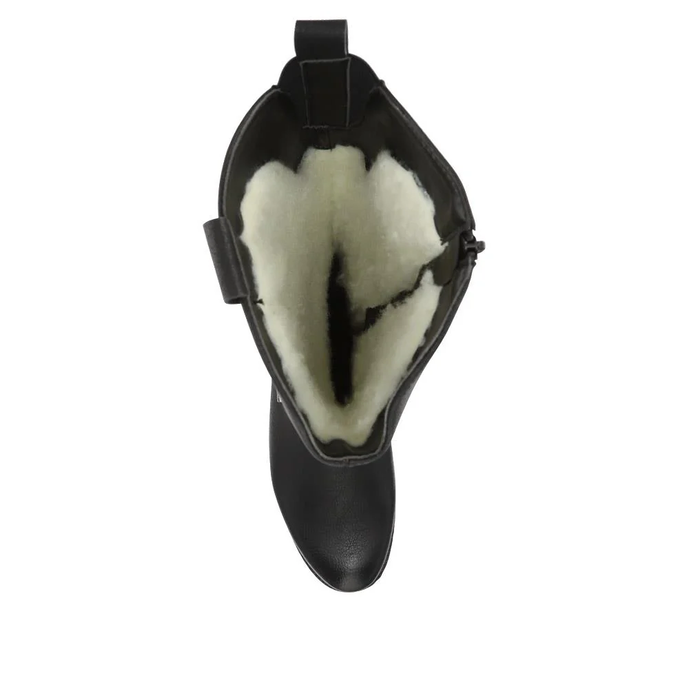 Western-Heeled Long Boots - RKR40525 / 326 087 - Black - Image 4