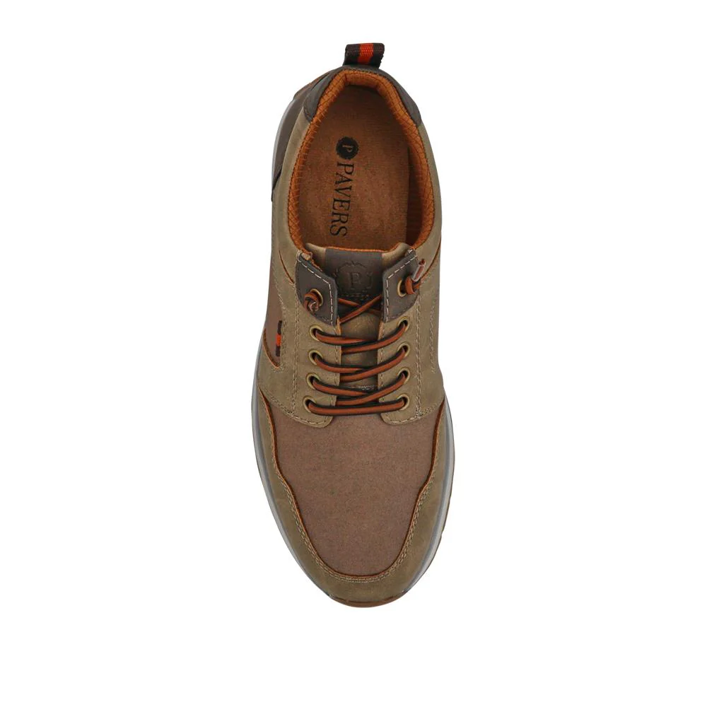 Wide Bungee-Laced Slip-On Shoes - GANG41009 / 327 570 - Brown - Image 5