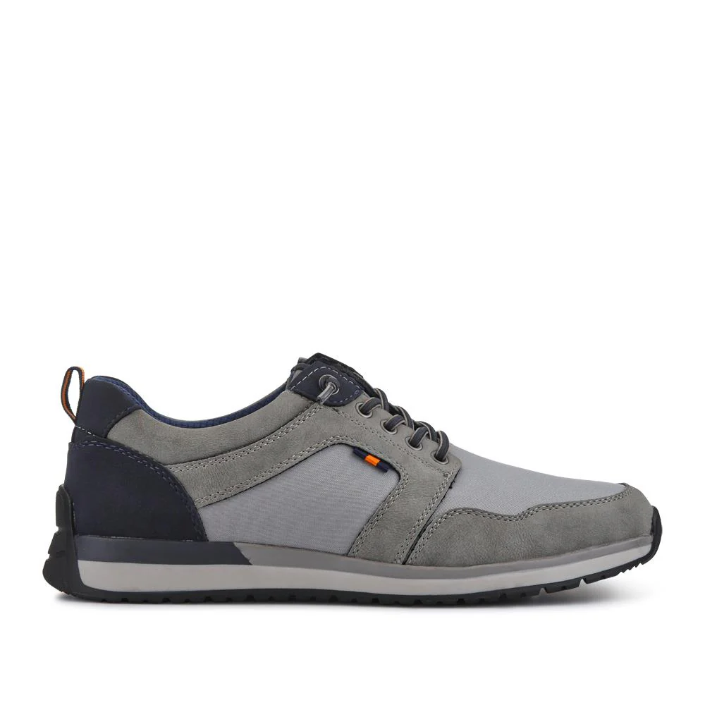 Wide Bungee-Laced Slip-On Shoes - GANG41009 / 327 570 - Grey - Image 2