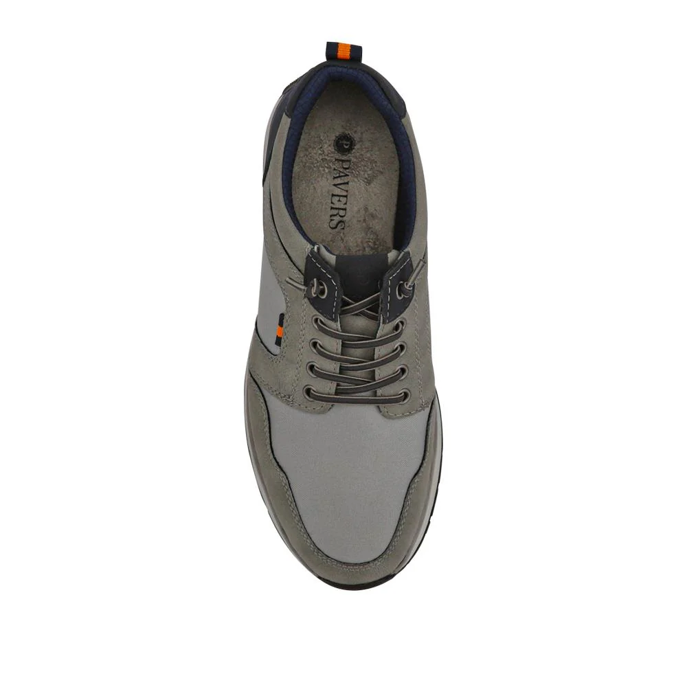 Wide Bungee-Laced Slip-On Shoes - GANG41009 / 327 570 - Grey - Image 4