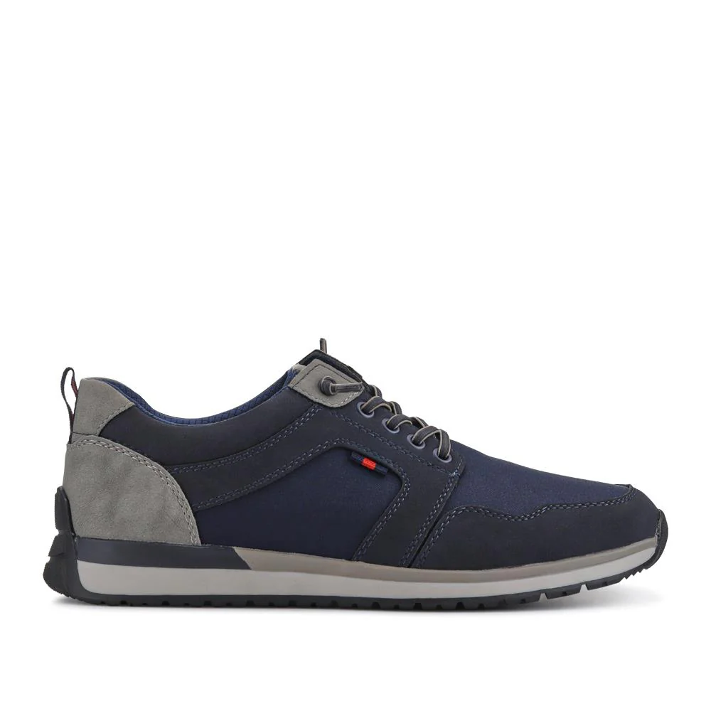 Wide Bungee-Laced Slip-On Shoes - GANG41009 / 327 570 - Navy - Image 3