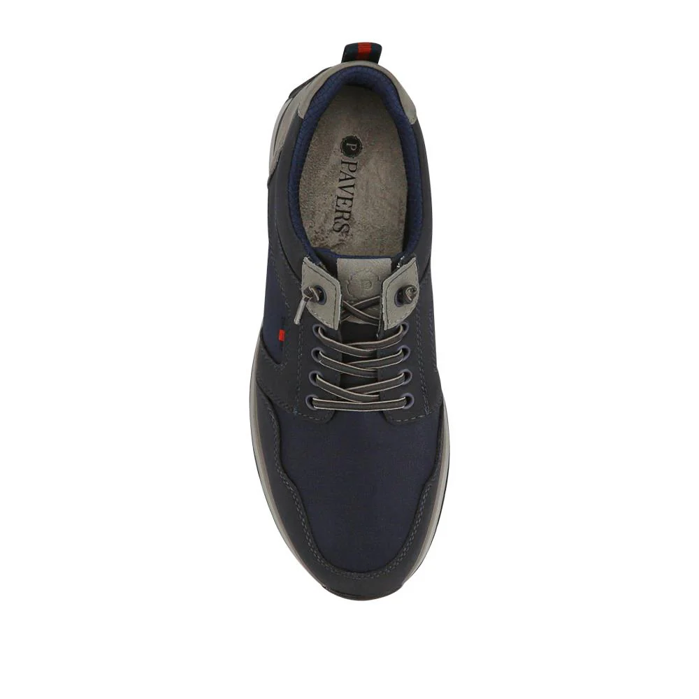 Wide Bungee-Laced Slip-On Shoes - GANG41009 / 327 570 - Navy - Image 5