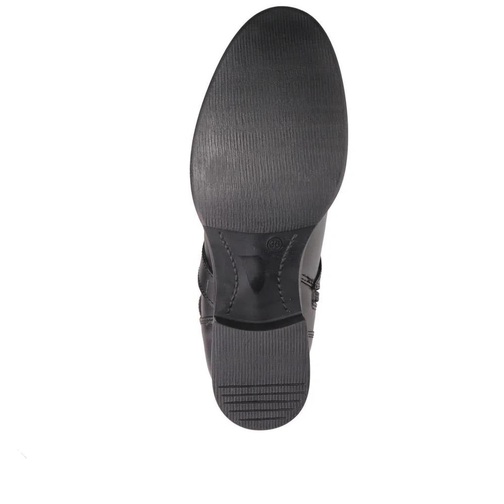 Wide-Calf-Fitting Long Boots - MAVER40001 / 326 624 - Black - Image 5