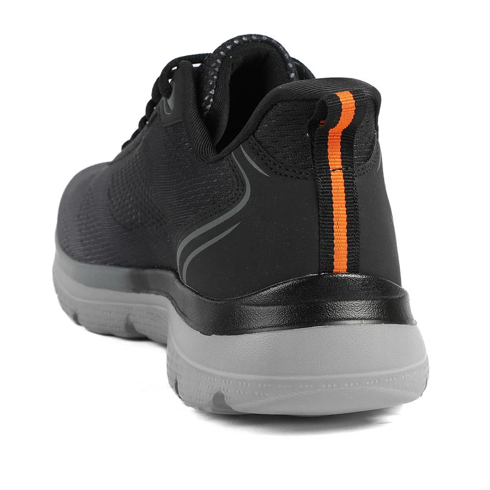 Wide Fit Active Trainers with Memory Foam Insole - BOJIE43021 / 329 152 - Black - Image 4