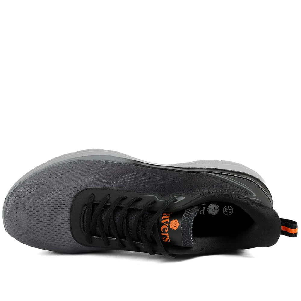 Wide Fit Active Trainers with Memory Foam Insole - BOJIE43021 / 329 152 - Black - Image 5