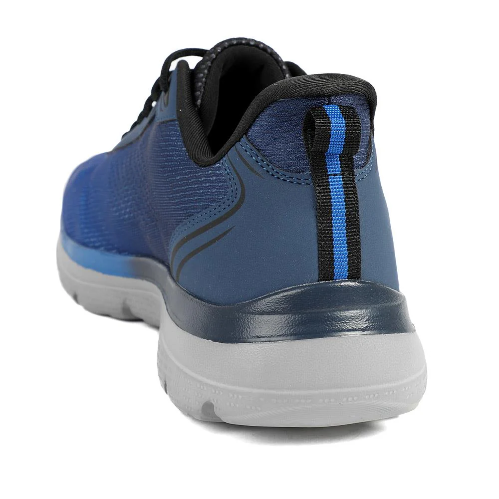 Wide Fit Active Trainers with Memory Foam Insole - BOJIE43021 / 329 152 - Navy - Image 4