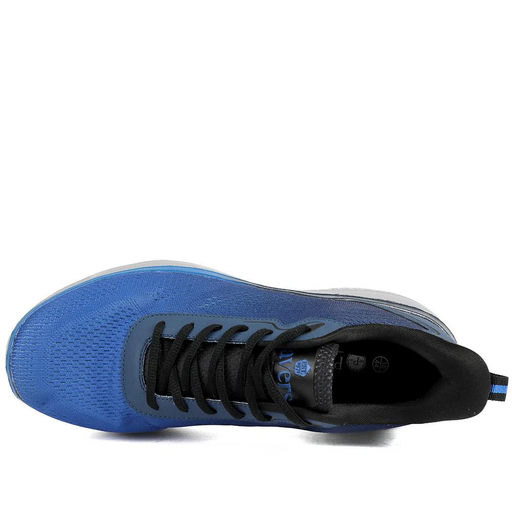 Wide Fit Active Trainers with Memory Foam Insole - BOJIE43021 / 329 152 - Navy - Image 5